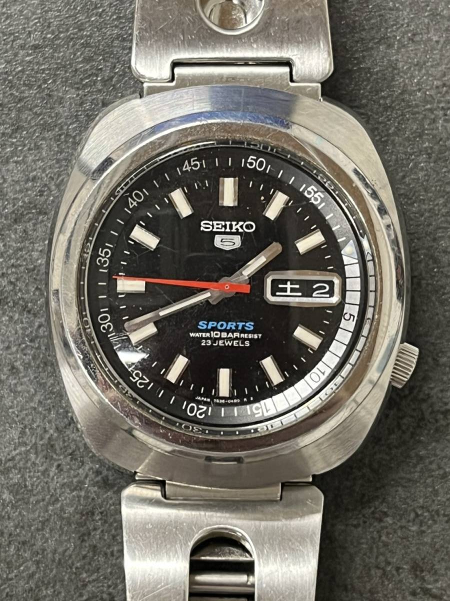 SEIKO セイコー 5 SPORTS 100M 23石 自動巻き 腕時計 - メルカリ