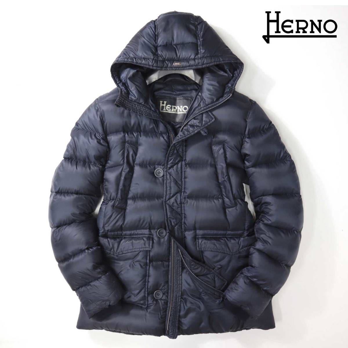 約16万！ 大人気カラーの最高峰ダウン！ ヘルノ HERNO 最高級ネイビー