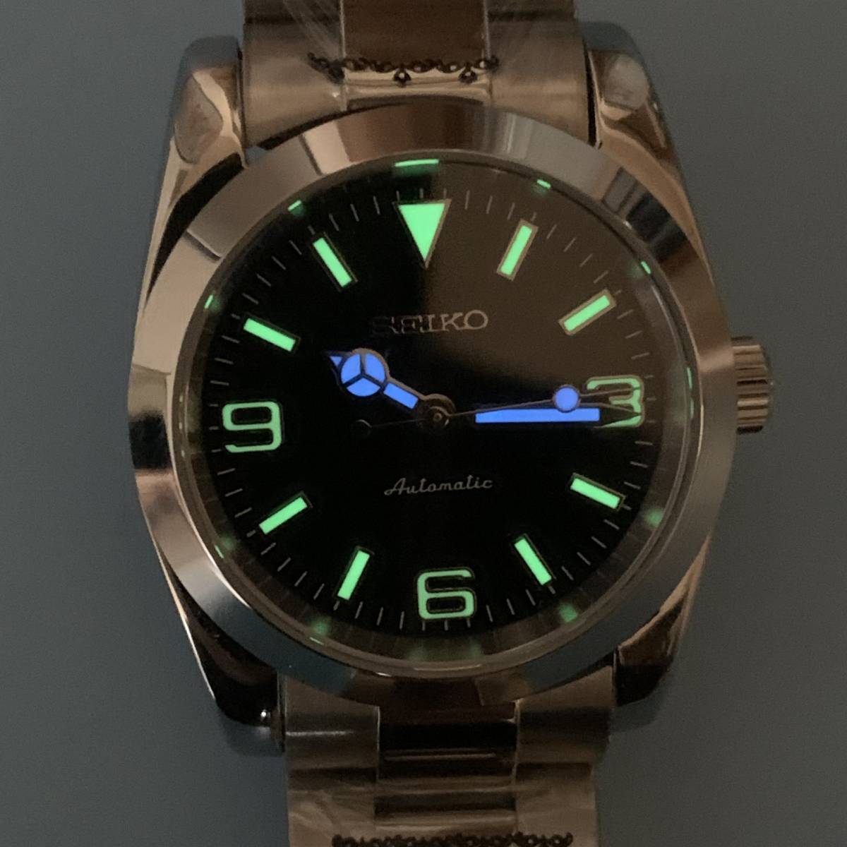 SEIKO MOD エクスプローラーⅠ タイプ カスタム腕時計 自動巻き 手巻き 