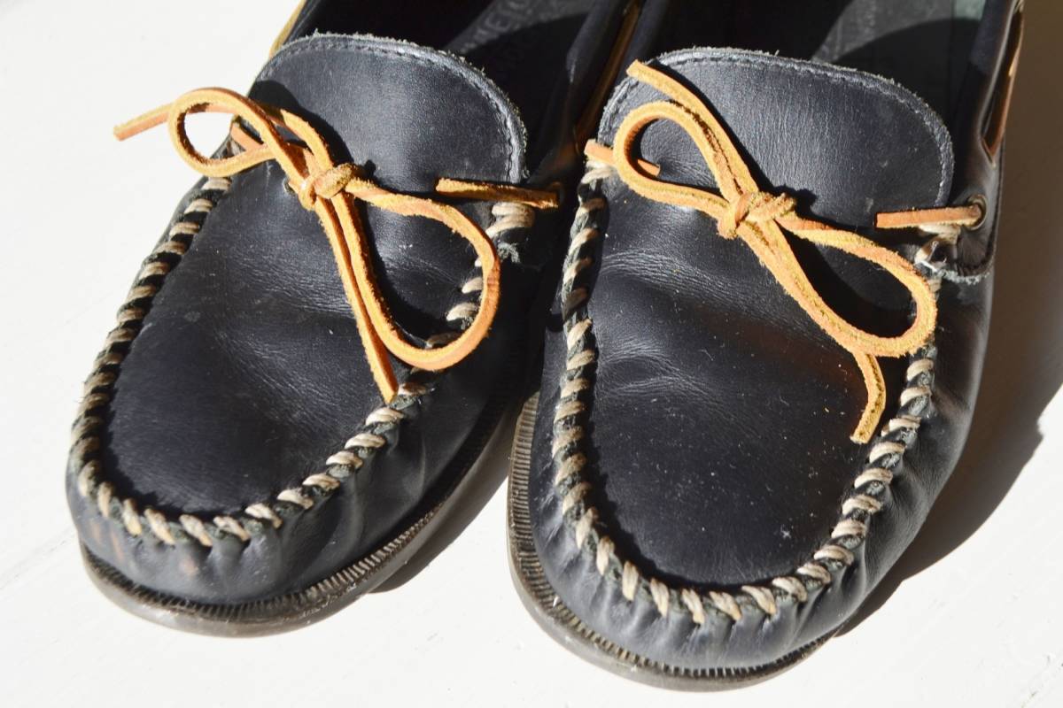 Minnetonka ミネトンカ メンズ モカシン レザーシューズ Us9 27 0cm ブラック 黒 本革 革靴 ミネトンカ 売買されたオークション情報 Yahooの商品情報をアーカイブ公開 オークファン Aucfan Com
