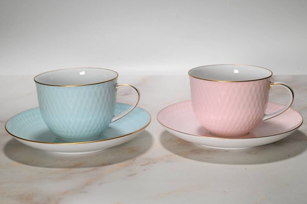 Noritake ノリタケ ダイヤモンドコレクション カップ＆ソーサー 淡い