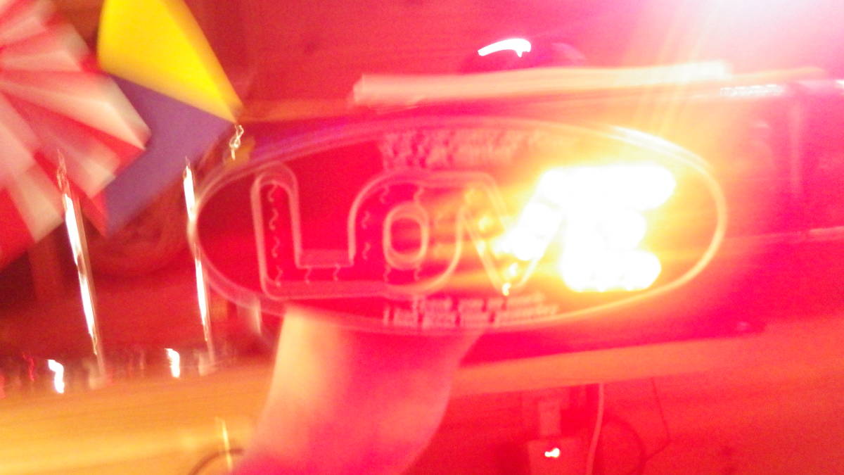 当時物ラブ灯 街道レーサー暴走族旧車 ラブ灯 LOVE灯 旧車 12v 復刻版