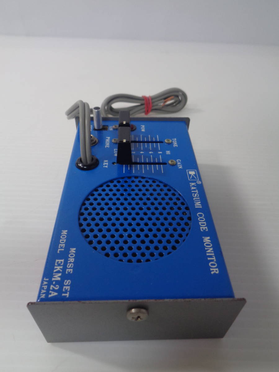 KATSUMI カツミ電機 EKM-2A 電鍵練習機 モールスコード発振器 稼動 Yahoo!オークション - KATSUMI (アマチュア 「モールス練習
