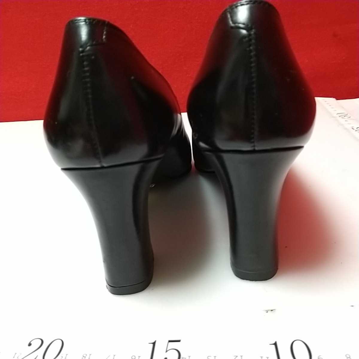 イブサンローランYSL ヒールパンプス ブラック 35 1/2 22.5cmヒール7cm