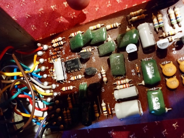 ②希少ヴィンテージ【BOSS SD-1 日本製 初期オペアンプ NEC C4558C