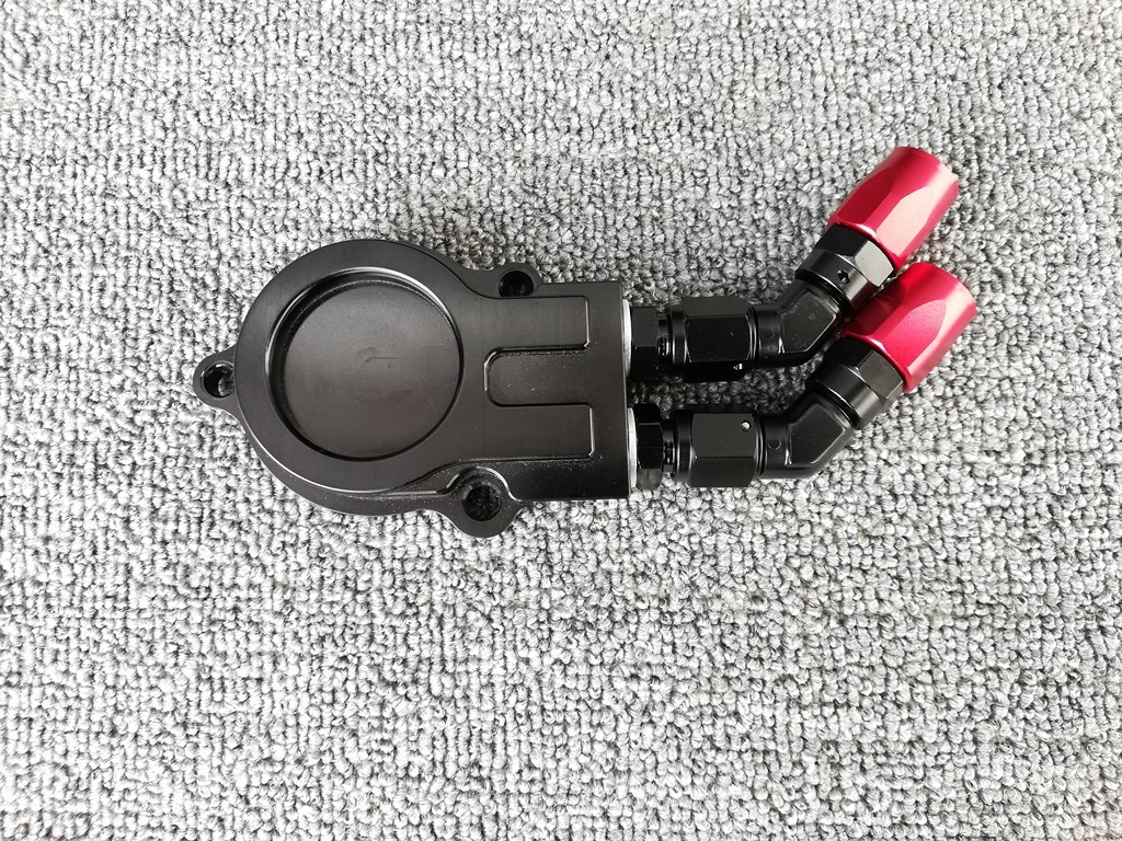 TW200 TW225 セロー225 DG07DG08 DG09 オイルクーラー（15-1129黒