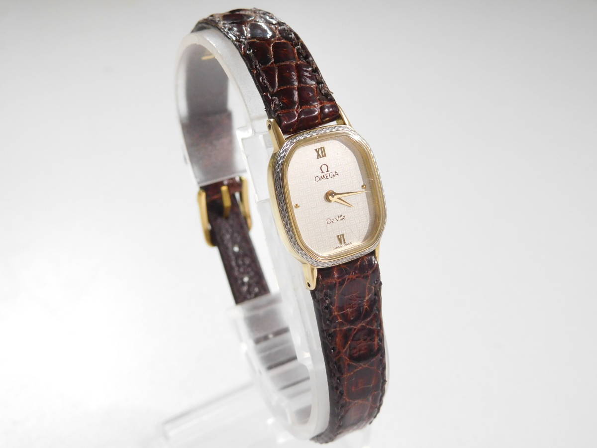 ◇OMEGA オメガ DEVILLE デビル レディース 腕時計 ゴールドカラー 手