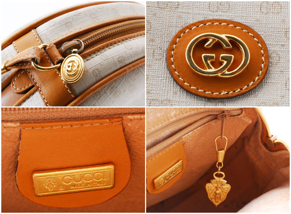 1円スタート】ヴィンテージ GUCCI グッチ オールドグッチ マイクロGG