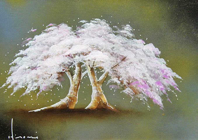 複写画】立川広己「夫婦桜」