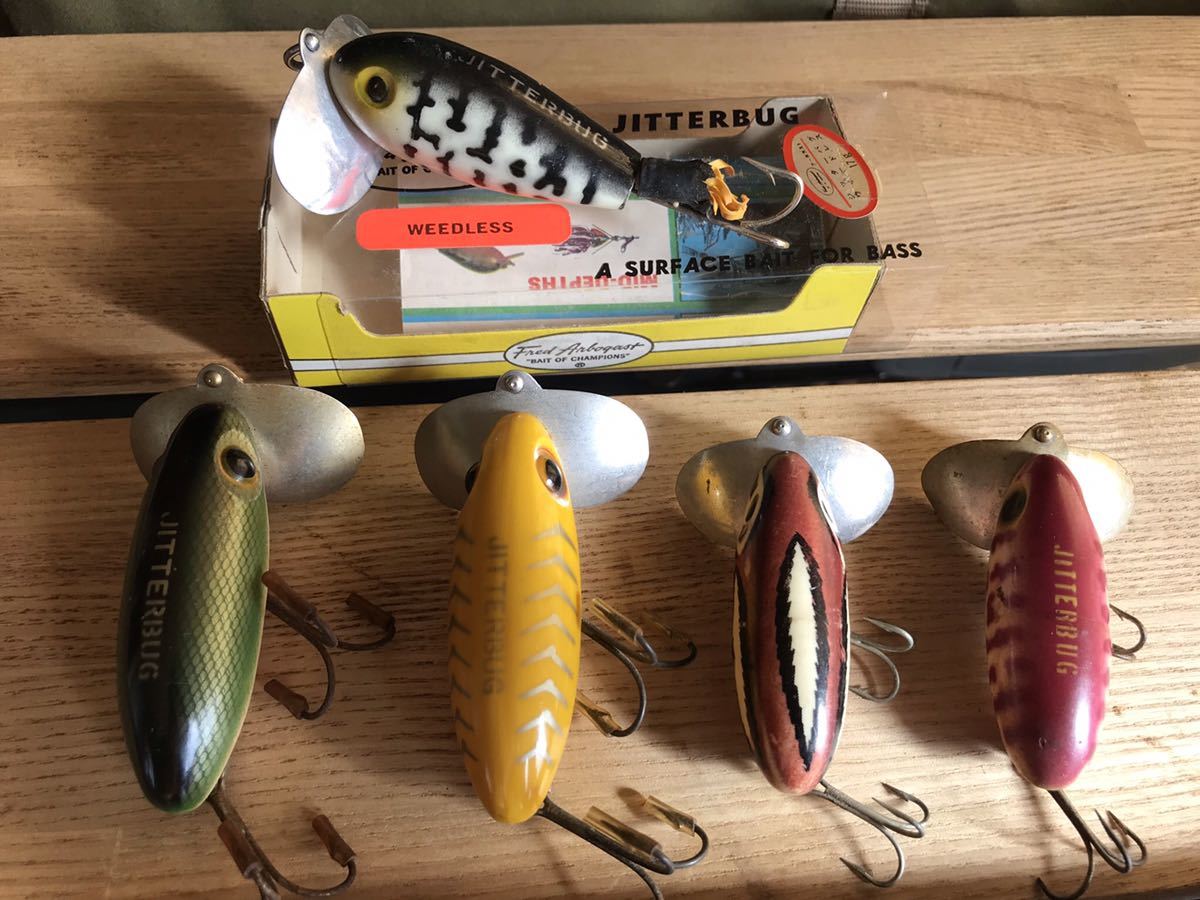 高品質，低価 オールド フレッドアーボガスト ジッターバグ FRED ARBOGAST JITTERBUG 5個セット ヘドン HEDDON トップウォーター(ノイジー)｜売買されたオークション情報、yahooの商品情報をアーカイブ公開 - オー 淡水