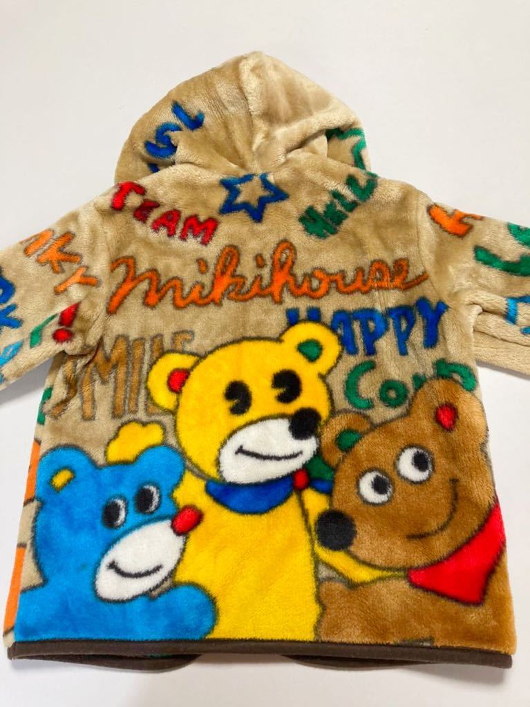 キッズ服(100cm~) レトロ 希少 ミキハウス毛布アウター 110