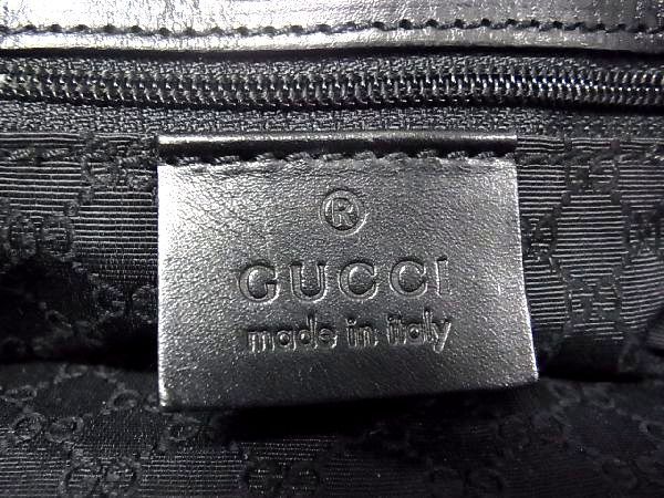 1円 GUCCI グッチ 002 1134 002214 レザー シルバー金具 ハンドバッグ