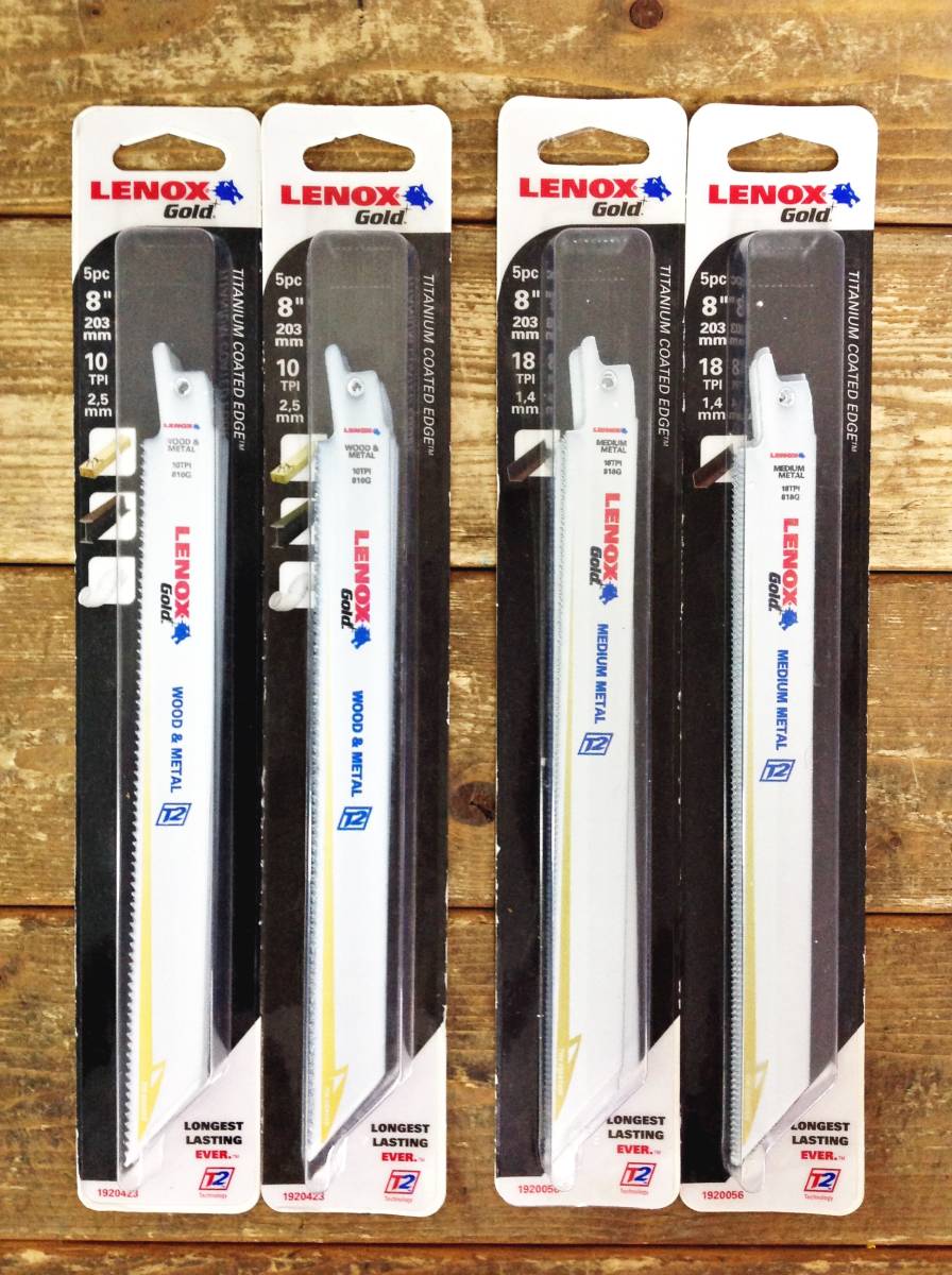 品質保証，高品質 RH-8067 LENOX Gold レノックス レシプロソー セーバーソ 刃 8'' 203mm 5枚セット レターパックプラス 送料全国520円可(消耗品)｜売買されたオークション情報、yahooの商品情報をアーカイブ公 鉄工用