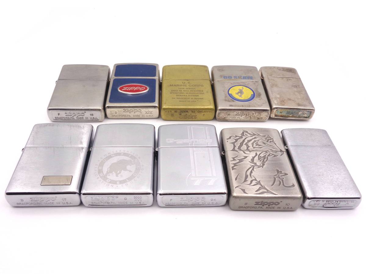 AYA017○100円スタート【Zippo/ジッポ】オイルライター 傷・剥げ 