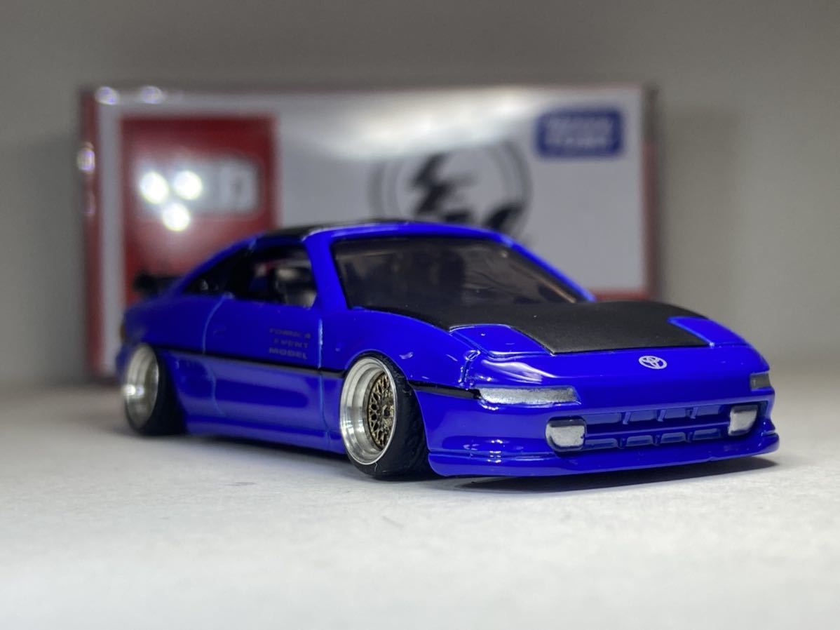 1/61？改 トヨタ MR2 トミカイベントモデル 車高短 深リムホイール BBS 