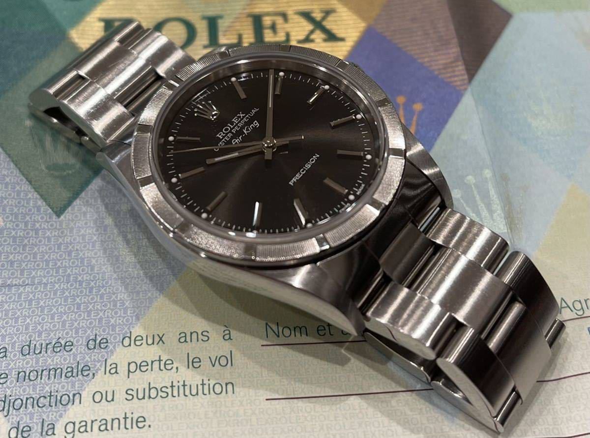 ROLEX Air-King エアキング 14010M SS 黒文字盤 正規 自動巻 ファイン 