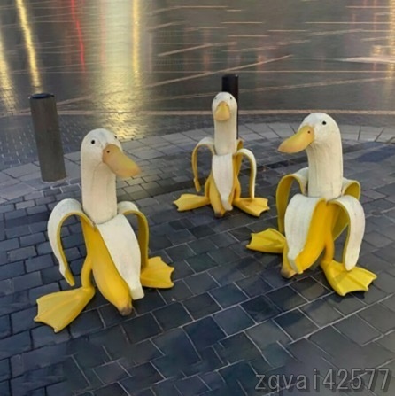 低価セール 庭 花園 林戸装飾創意キャラクターかわいいアヒルの置物 置物 インテリア 住まい 小物 Belvtor By