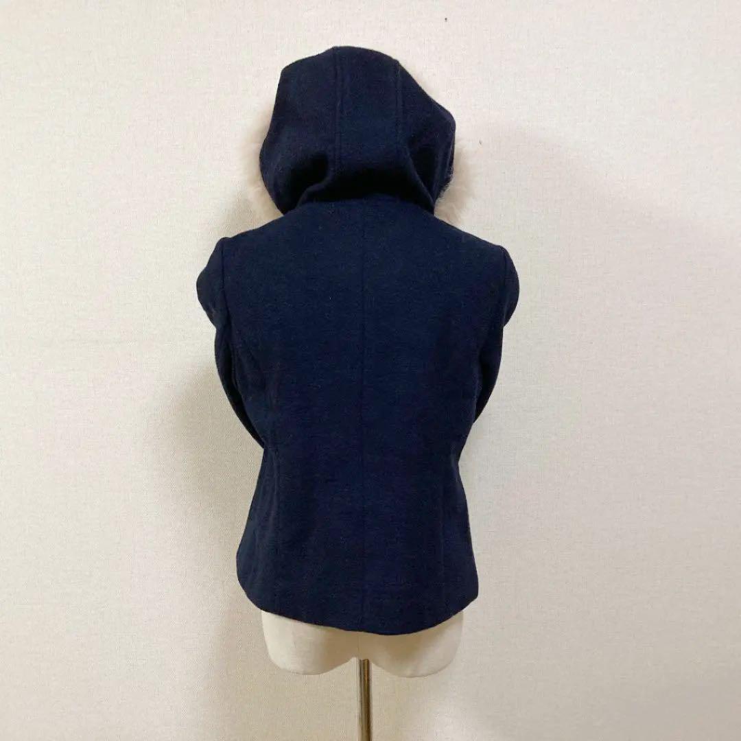 ミッシュマッシュ MISCH MASCH ショートダッフルコート ネイビー M