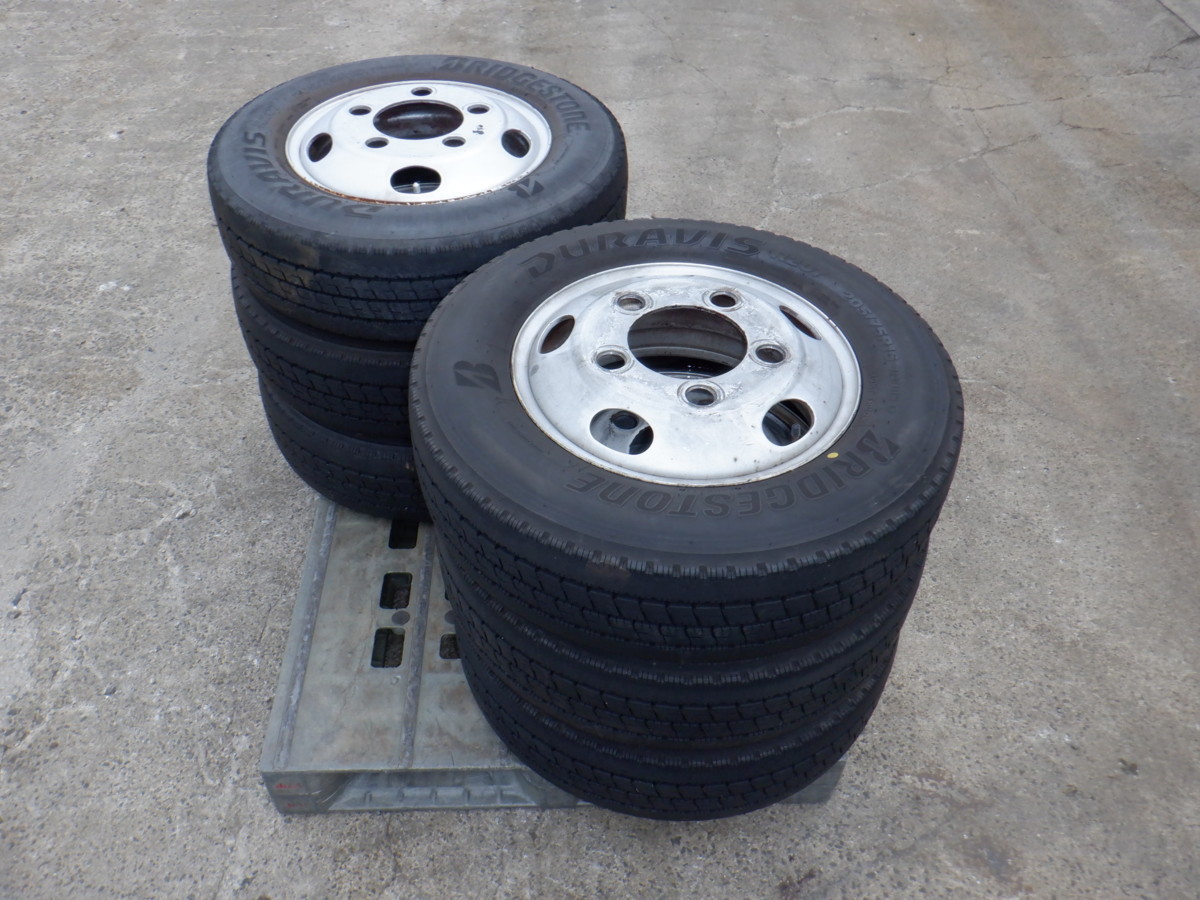 送料無料，HOT キャンター FEB50 205/75R16 113/111N LT BS DURAVIS R207 2021年 6本 16-5.5K ホイール付き 個人宅直配不可(ラジアルタイヤ)｜売買されたオークション情報、yahooの商品情報をアーカイブ公開 - オークファン 5穴