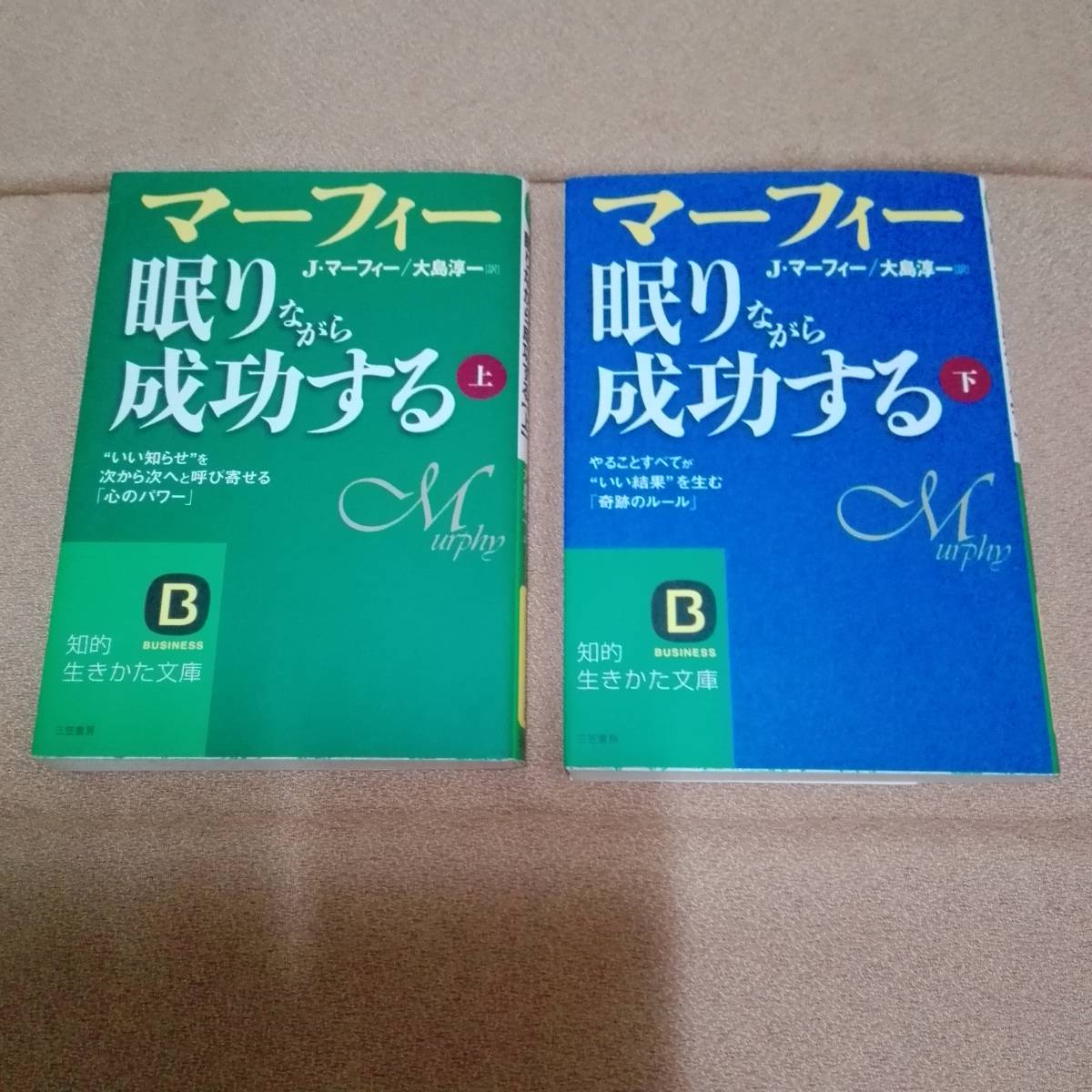 ジョセフ マーフィー 眠りながら成功する 上下 ２冊セット 引き寄せ 引き寄せの法則 ニューソート 自己啓発 売買されたオークション情報 Yahooの商品情報をアーカイブ公開 オークファン Aucfan Com