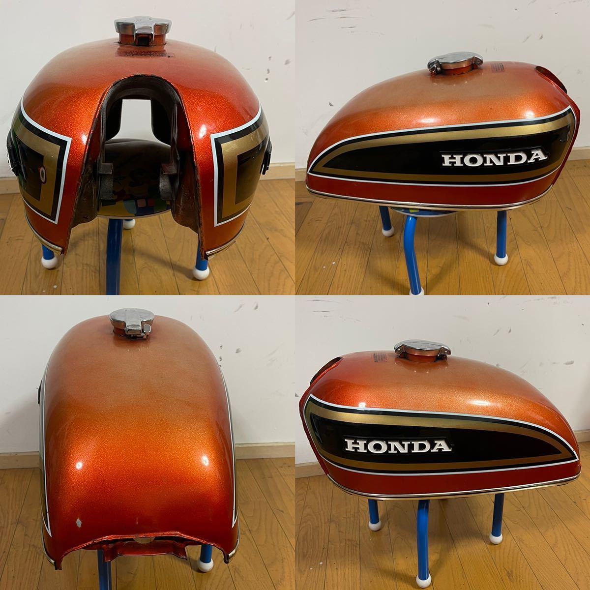 HONDA CB750Four K4 タンク サイドカバーサンライズオレンジ