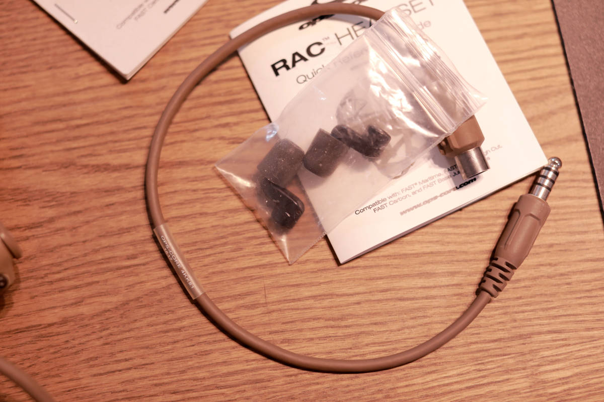 米軍 実物 海兵 放出品 OPS CORE オプスコア RAC HEADSET ヘッドセット フルセット NFI FAST SF ARC ...