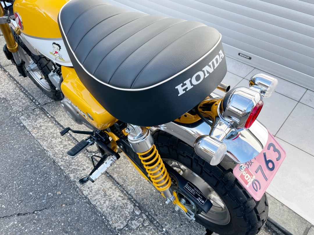新車同様 モンキー125 Abs付 9月新車登録 自賠責1年付 走行約400キロ タンデム仕様 カスタム済み 純正パーツあり 51cc 125cc 売買されたオークション情報 Yahooの商品情報をアーカイブ公開 オークファン Aucfan Com