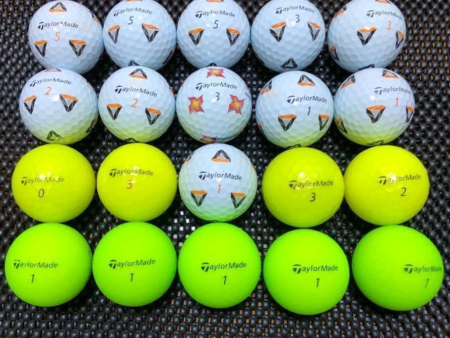 ■ TaylorMade TP5 Pix　DISTANCE +SOFTの混合ロストボール20球■★送料無料で出品★_2