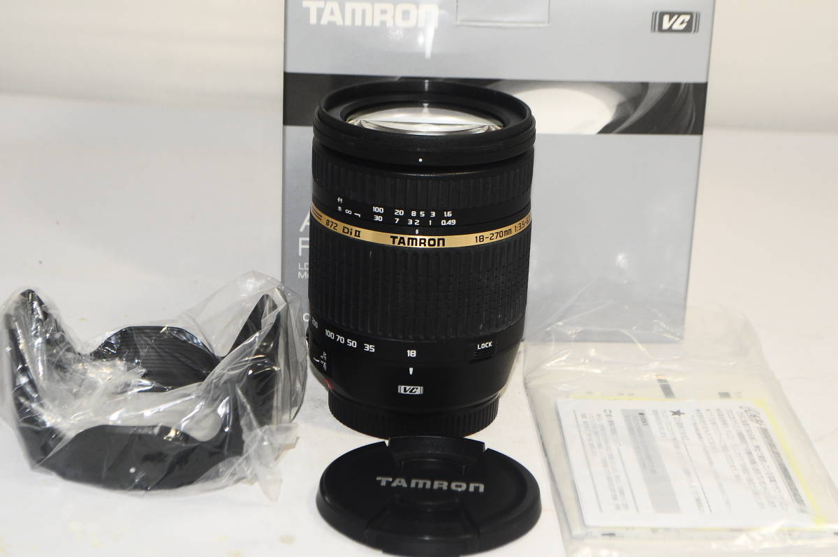新品級 タムロン ＴＡＭＲＯＮ ＡＦ 18-270ｍｍ Ｆ3.5-6.3 Ｄｉ Ⅱ ＶＣ　キヤノン用 #0049