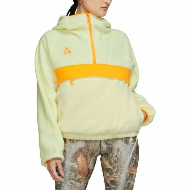 衝撃の逸品!定17600円!名作90s復刻ビンテージアウトドア!ナイキ ACG アノラック高級極暖フリース パーカー!新品!完売月光イエローL