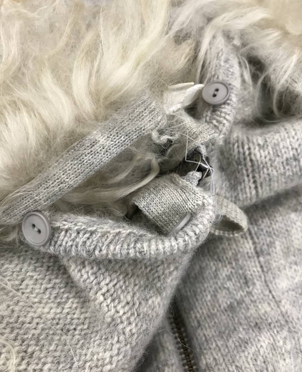 Jean Paul Gaultien Homme ファー付 ニットフーディ ニットパーカー 