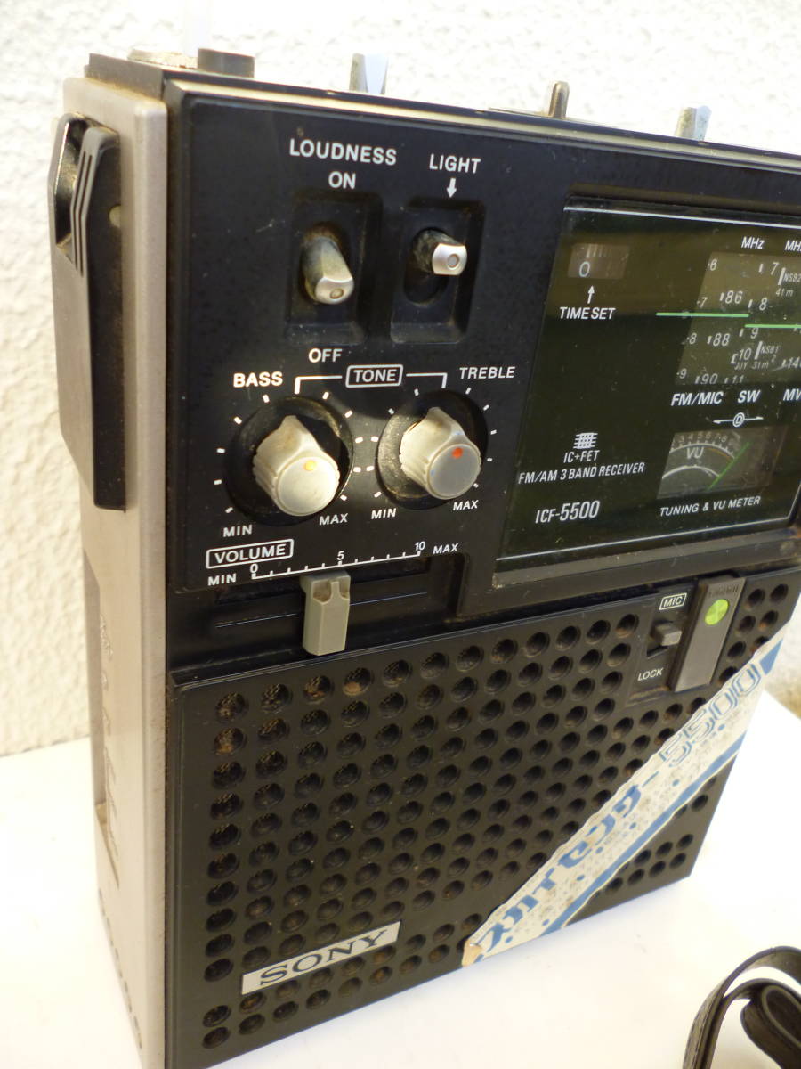 SONY ソニー ICF-5500 スカイセンサー 3バンドレシーバー FM⁄MW⁄SW