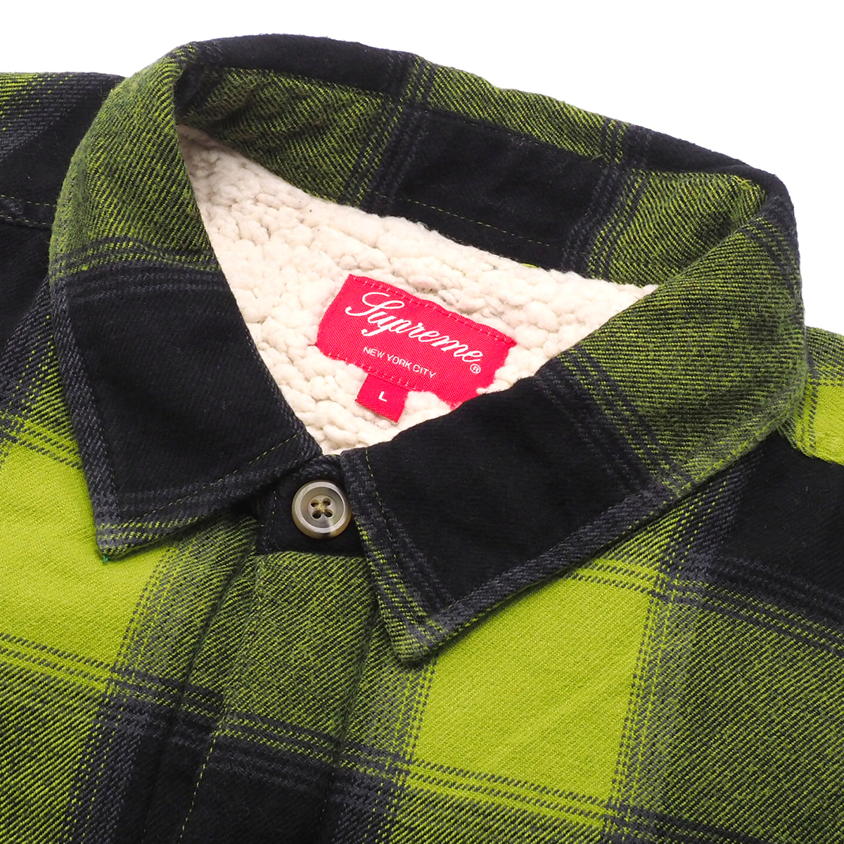 Buffalo Plaid Sherpa Lined Chore Shirt 