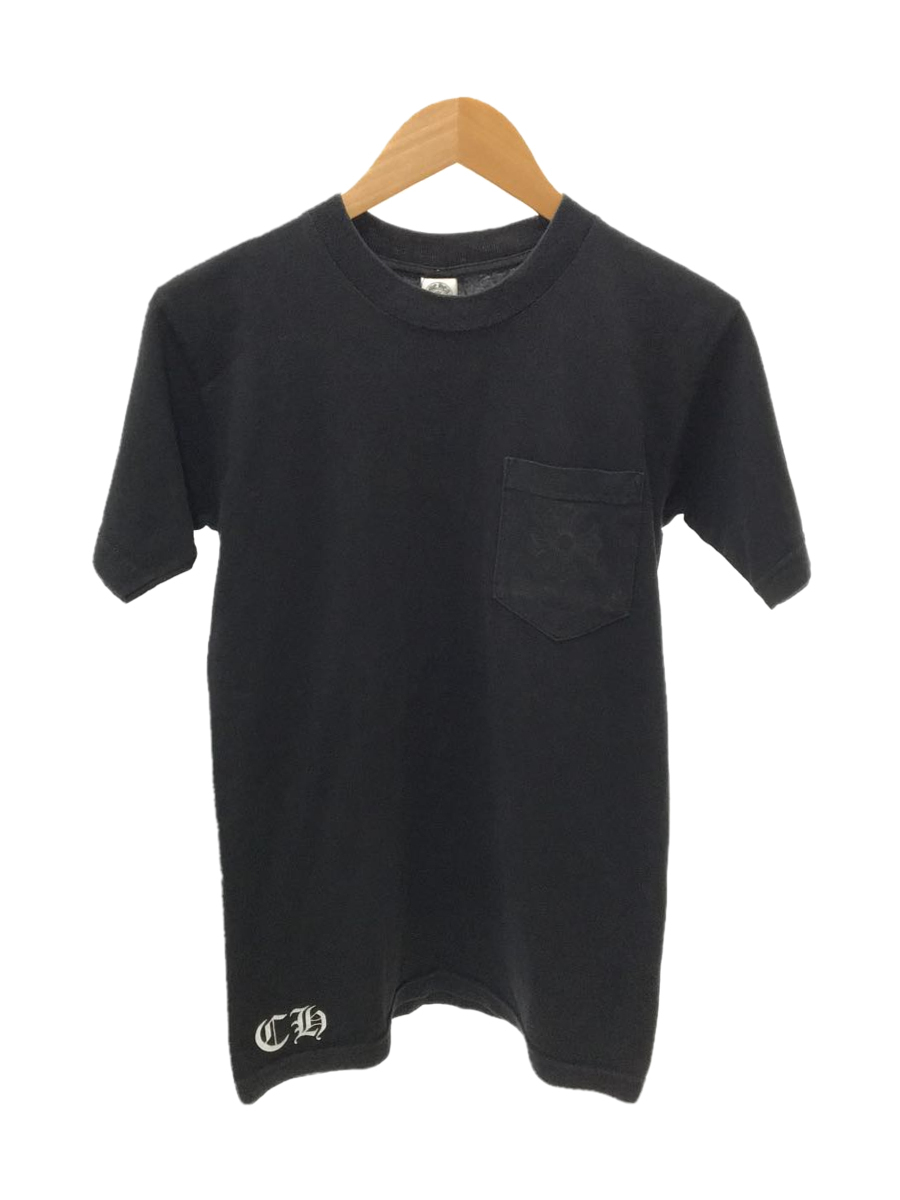 CHROME HEARTS◇ポケットTシャツ/Tシャツ/バックプリント/S/コットン