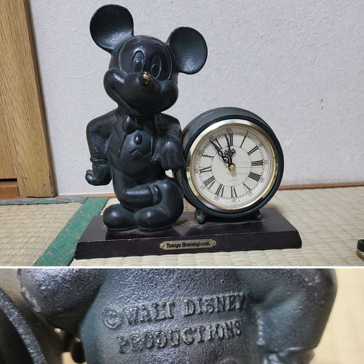 東京ディズニーランド レア 珍品 1983年 頃 鉄製 ミッキーマウス 時計 置時計 動きます 日本製 重さ 1.4kg 以上(ディズニー)｜売買されたオークション情報、yahooの商品情報をアーカイブ公開 - その他