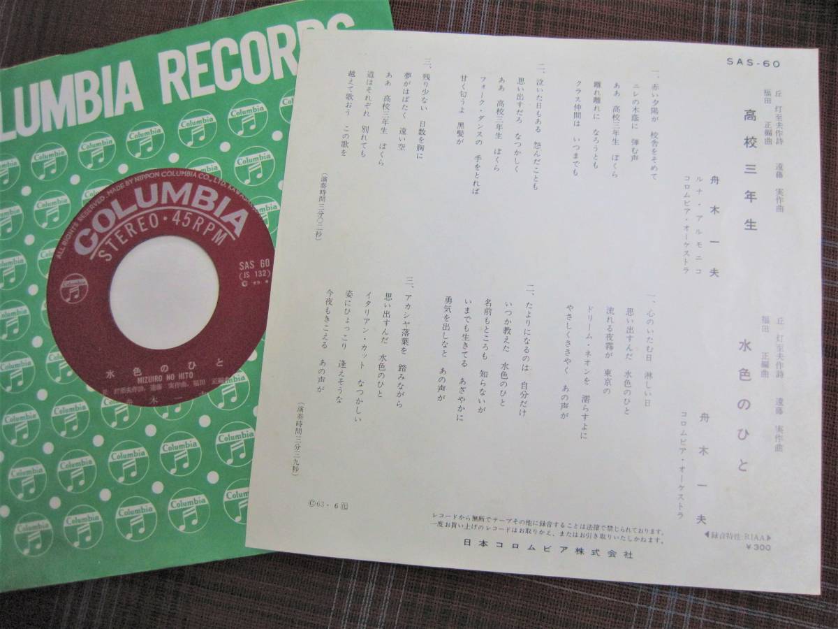 E 3674 Ep 舟木一夫 高校三年生 水色のひと 昭和歌謡 学園ソング 青春歌謡 Sas 60 その他 売買されたオークション情報 Yahooの商品情報をアーカイブ公開 オークファン Aucfan Com E 3674 Ep 舟木一夫 高校三年生 水色のひと 昭和歌謡 学園ソング 青春歌謡 Sas 60 その他 売買されたオークション情報 Yahooの商品情報をアーカイブ公開 オークファン Aucfan Com