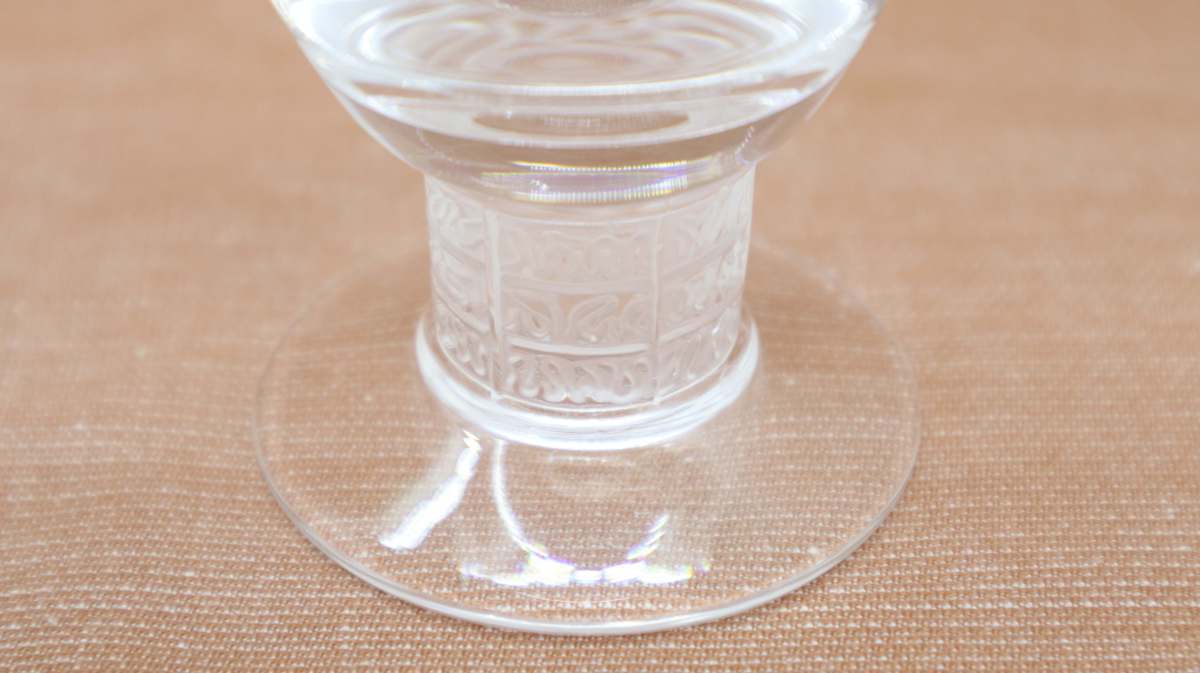 【美品】ラリック　ルーブル　ワイングラス 　ビアグラス　グラス　クリスタルグラス　LALIQUE 　フランス製_2