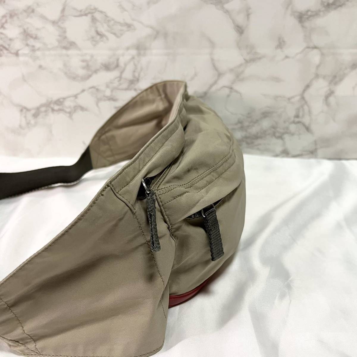 1円 極上品 PRADASPORTS プラダスポーツ ボディバッグ ウエストポーチ 