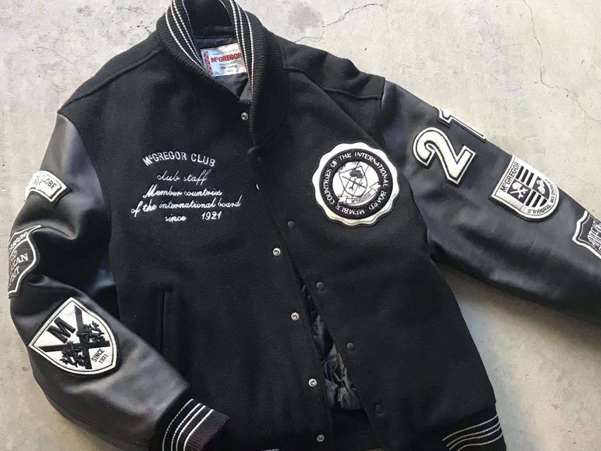 McGREGOR フルデコ 袖革 メルトンスタジャン LL マクレガー メンズ  