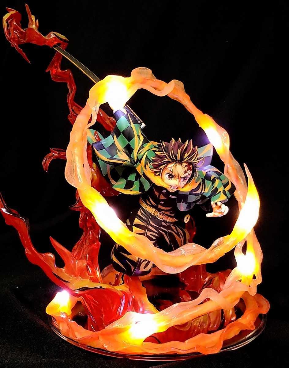フィギュアーツZERO 竈門炭治郎 -ヒノカミ神楽-エフェクト台座 電飾追加