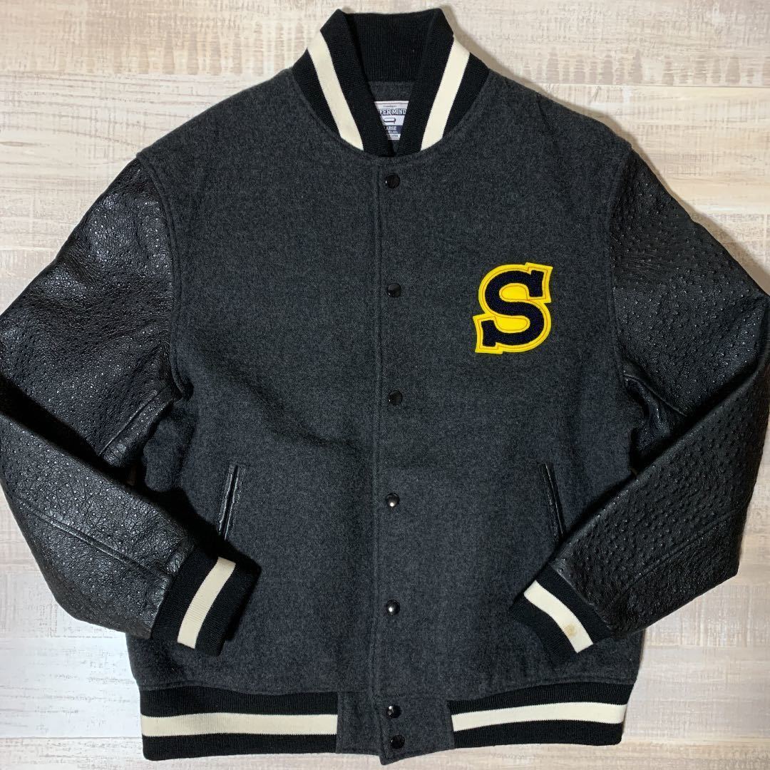 日本製 激シブ 袖本革】SUFFER MINDED オーストリッチ レザー 