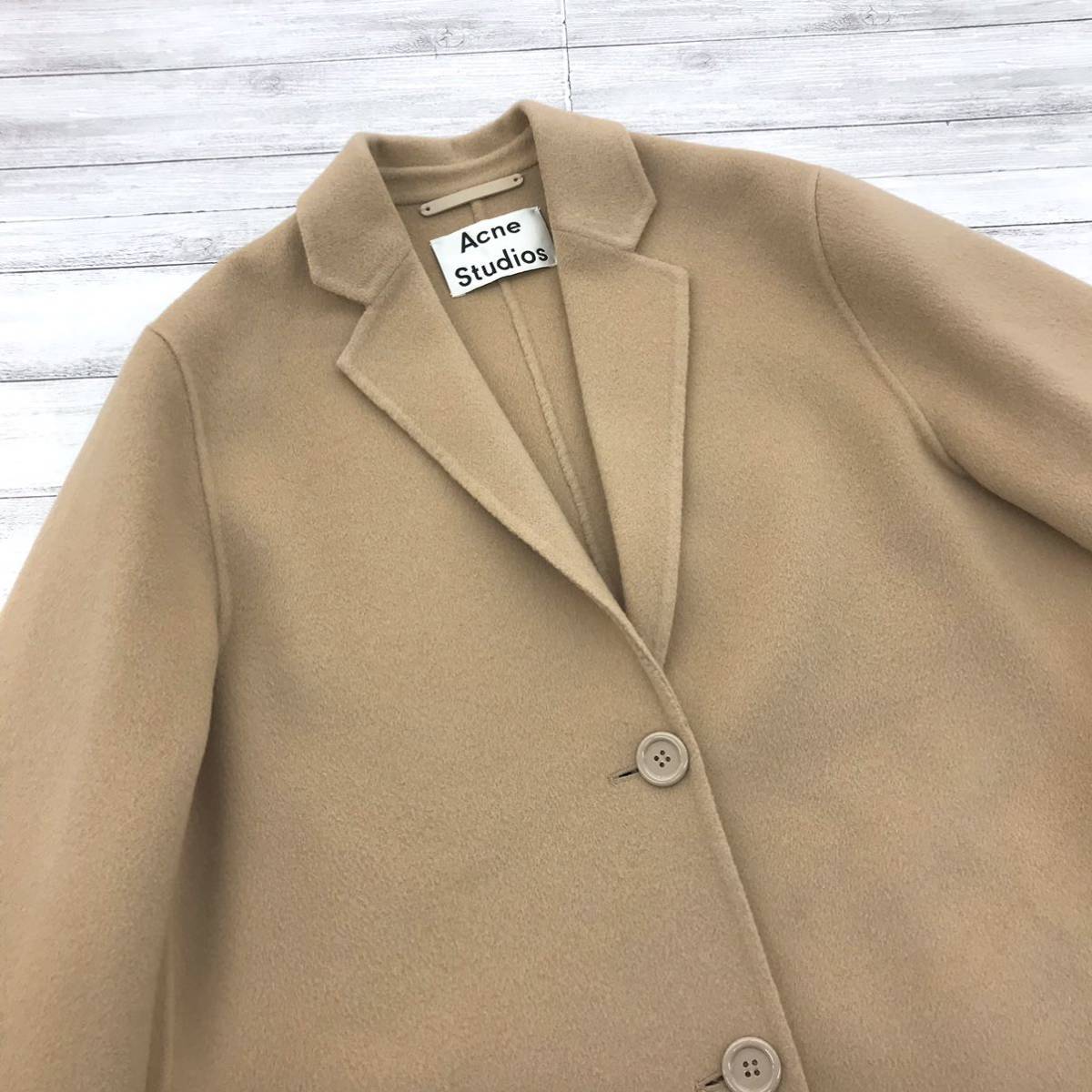 極美品 Acne Studios チェスターコート キャメル アクネ（∀ Acne 