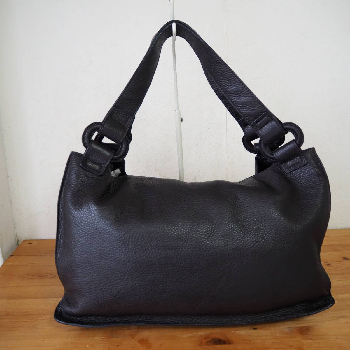 SEQUOIA/セコイア*2way*リングデザイン*シュリンクレザー*トートバッグ  