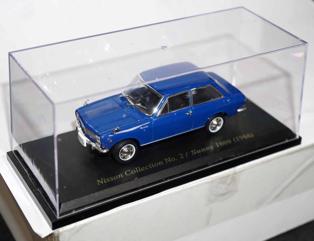 ■2　ダットサン　サニー1000　1966　　日産名車コレクション　1/43　アシェット　模型のみ_1