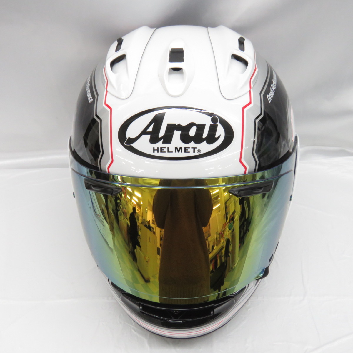 中古品】Arai アライ フルフェイスヘルメット RX-7X マモラホワイト 