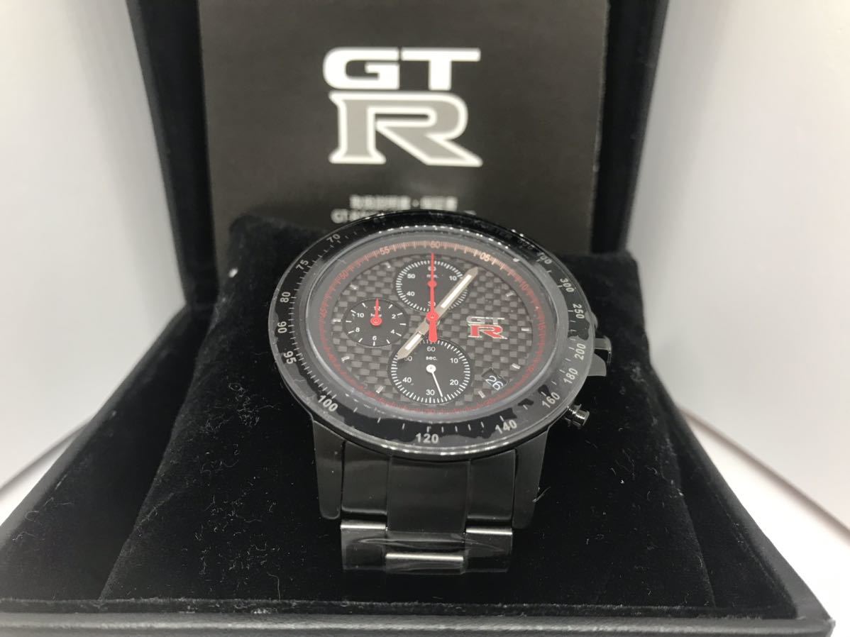 GT-R 腕時計 クロノグラフウォッチ カーボン GT-R 未使用 R32 R33 R34