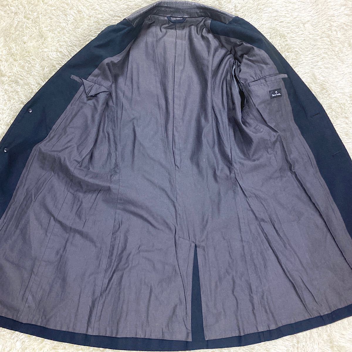 希少L美品『圧倒的存在感』ポールスミス ナポレオンコート 銀釦