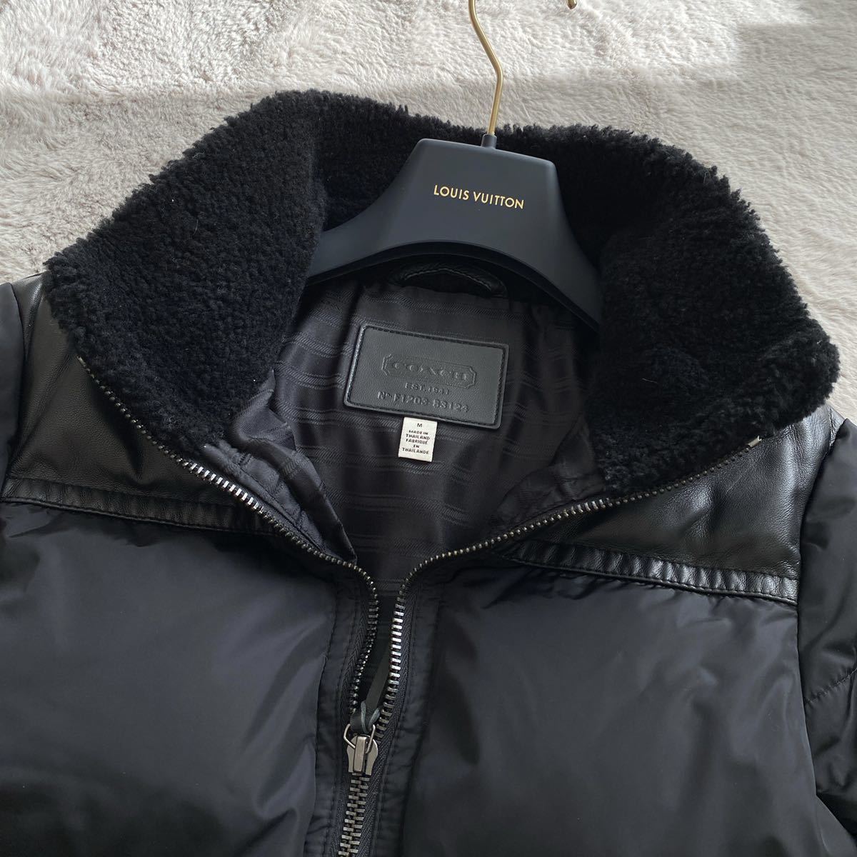 1円～【極美品】☆都会的エレガンス☆ COACH コーチ ダウンジャケット