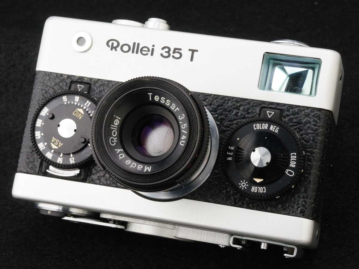 Rollei ローライ 35T Tessar 40mm F3.5 美品!! ケース・ストラップ付き