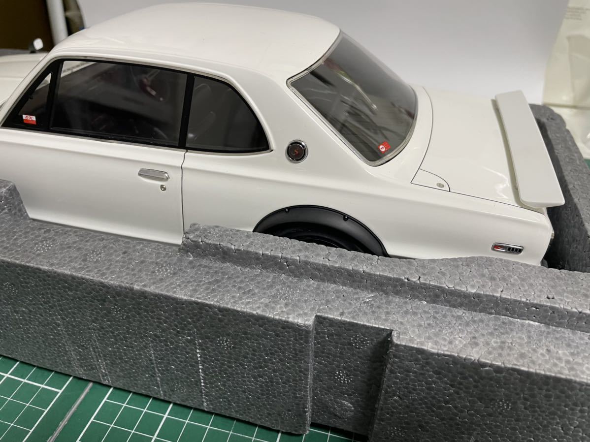 GT-R 1&frasl;12 Nissan Skyline 0 イグニッションモデル | model 日産 ignition スカイライン LINE - White (KPGC10) Metallic